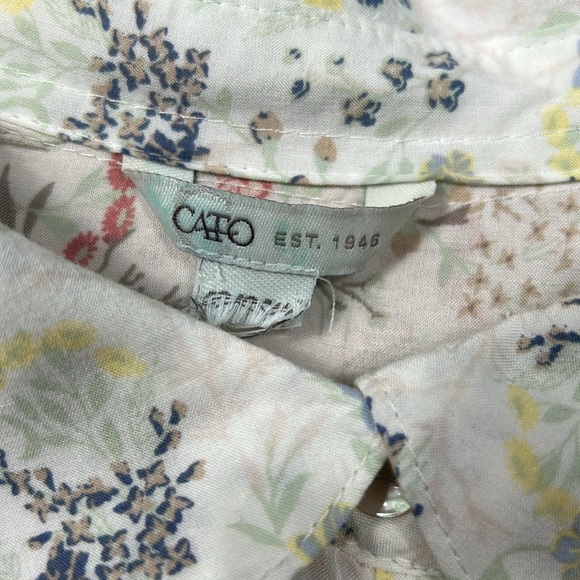 Cato Printed Tunic Dress Ditsy Floral Multi Pastel Size M- L - Picture 11 of 17